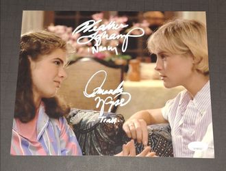🔥 Heather Langenkamp and Amanda Wyss Signed Autographed 8x10 Nightmare JSA COA 🔥