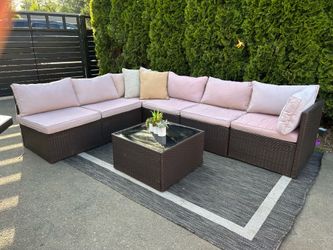 Outdoor wicker furniture