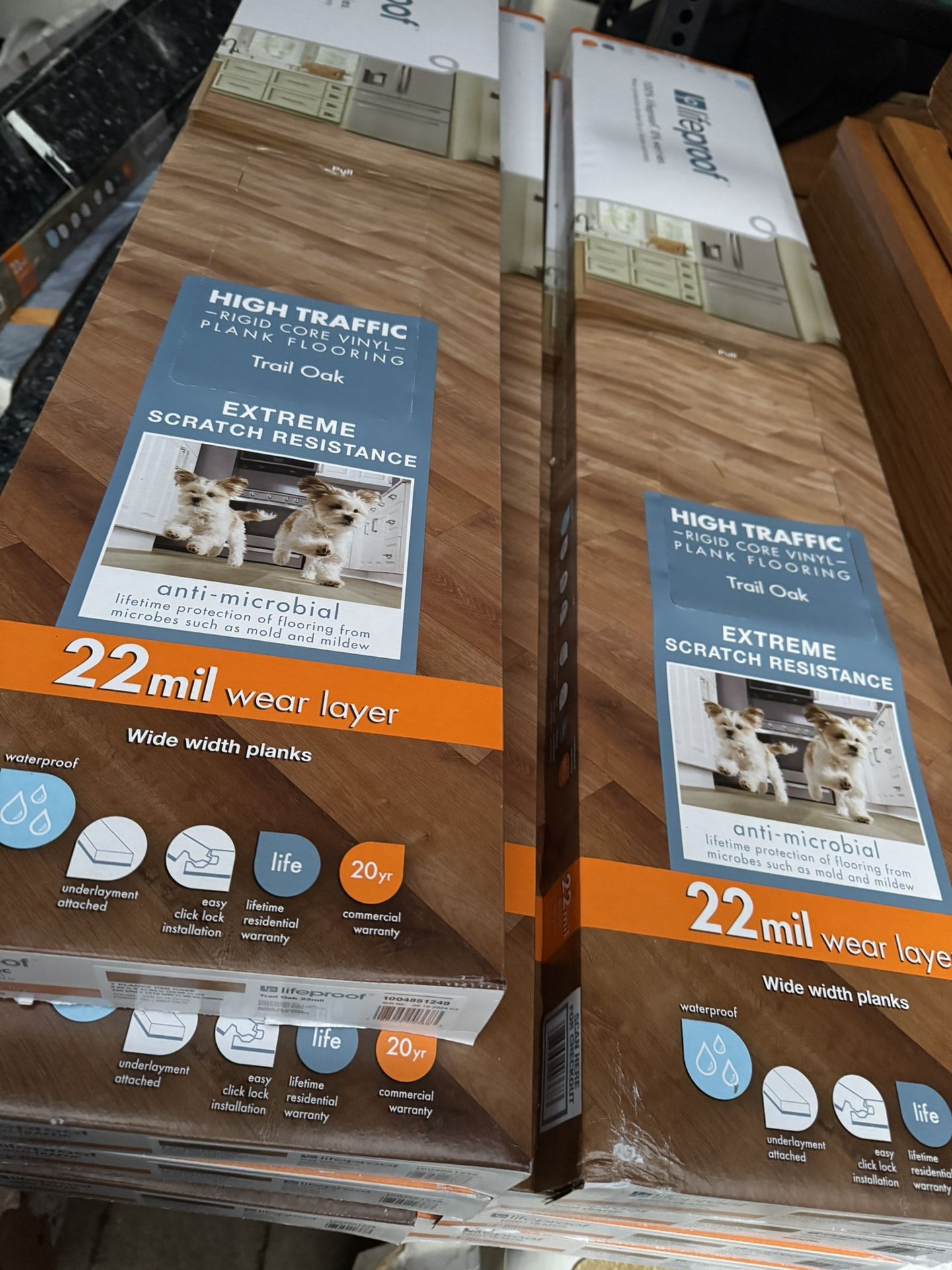rail Oak 22 MIL x 8.7 in. W x 48 in. L Click Lock Waterproof Luxury Vinyl Plank Flooring