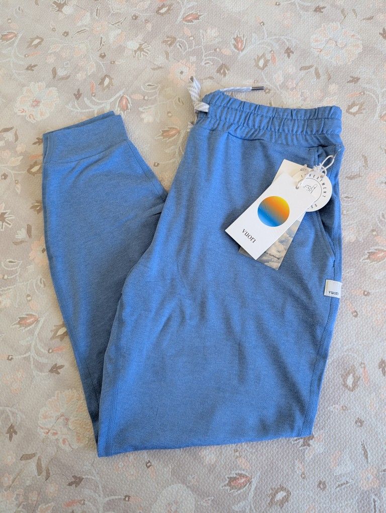 NWT Vuori- Performance Jogger Isle Blue Heather Small