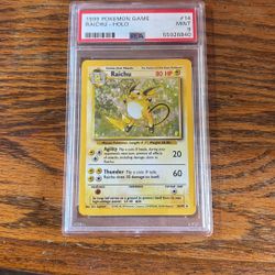 1999 Pokemon Psa9 Raichu Holo 