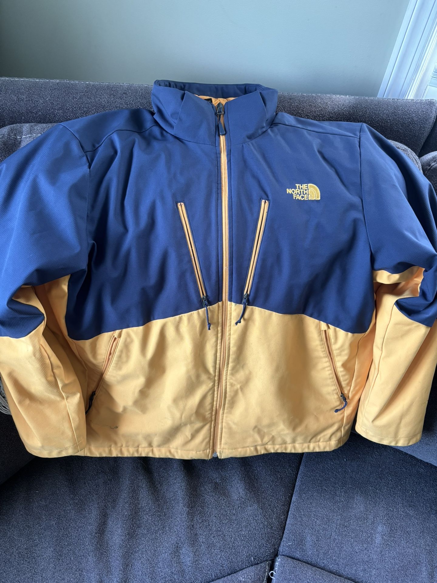 North Face - XXL Blue & Yellow Winter Jacket