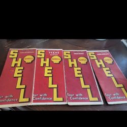 Vintage Shell Maps 