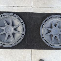 Two kicker COMP V X subwoofers 