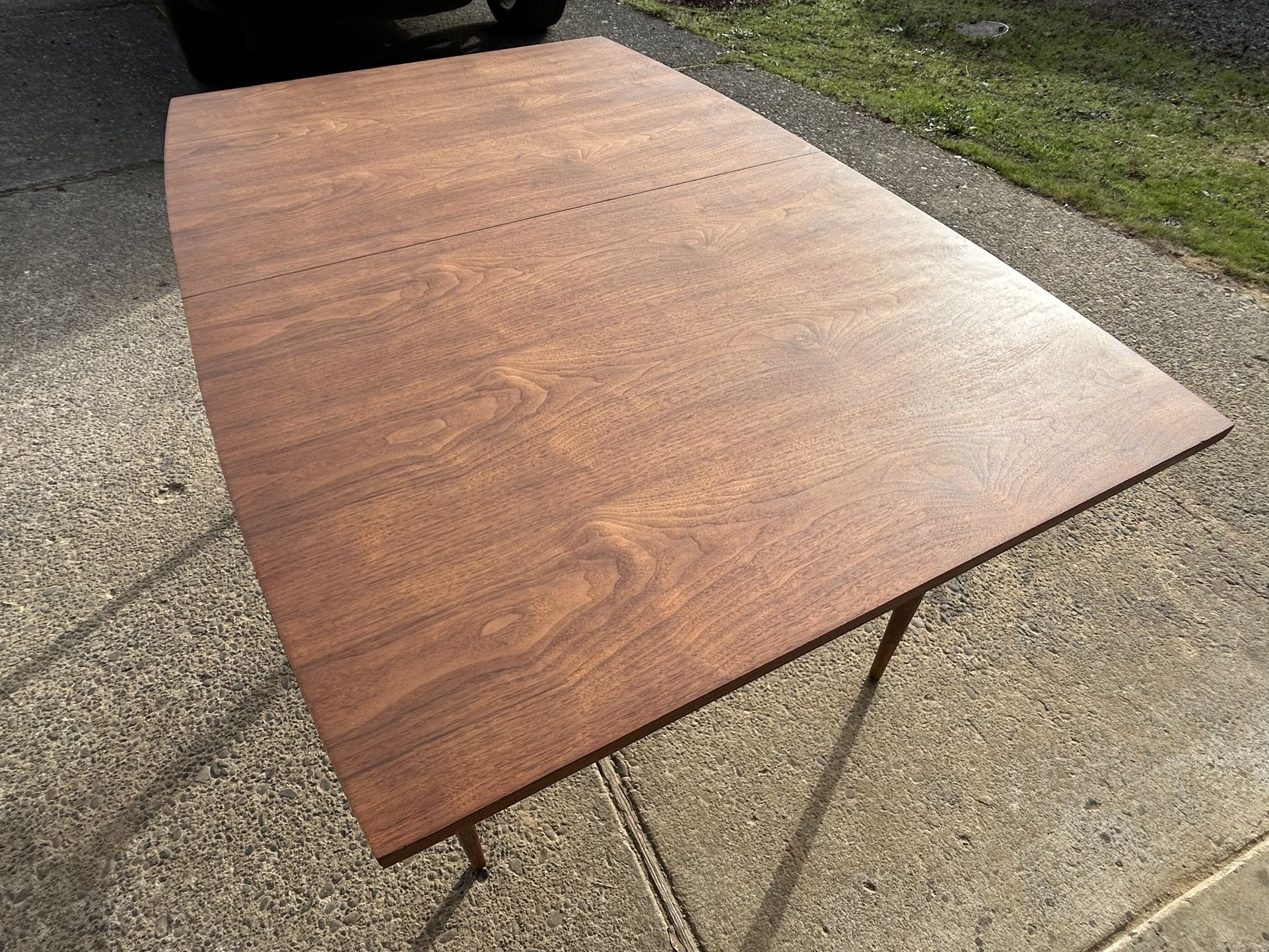 Mid Century Vintage Walnut Dining Table