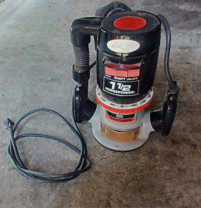 Craftsman Double Insulated Router 1½hp