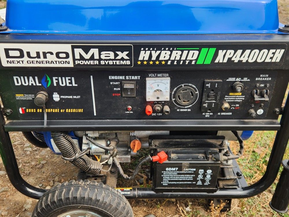 Hybrid Fuel Duromax Generator 