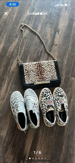 Shoes Purse Faux Leopard Snake Bundle Size 7