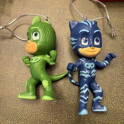 Set 2 Ornaments New PJ Masks Gekko & Catboy