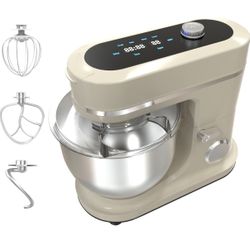 900W Stand Mixer 8 QT kitchen Dough mixers LED Touch Screen Adjustable Speed Electric Household Mixers With Bowl,Dough Hook,Whisk And Beater For Bakin