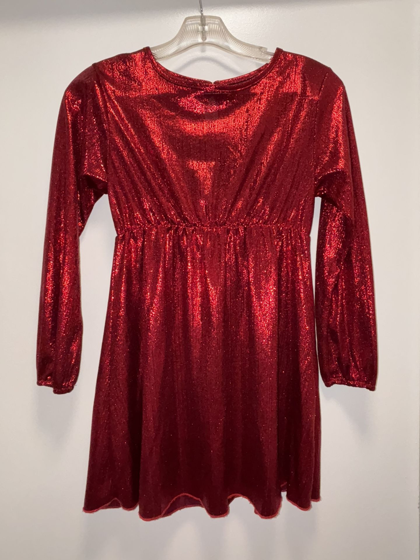 Shein Red Sparkly Dress Size 140 US 10 kids