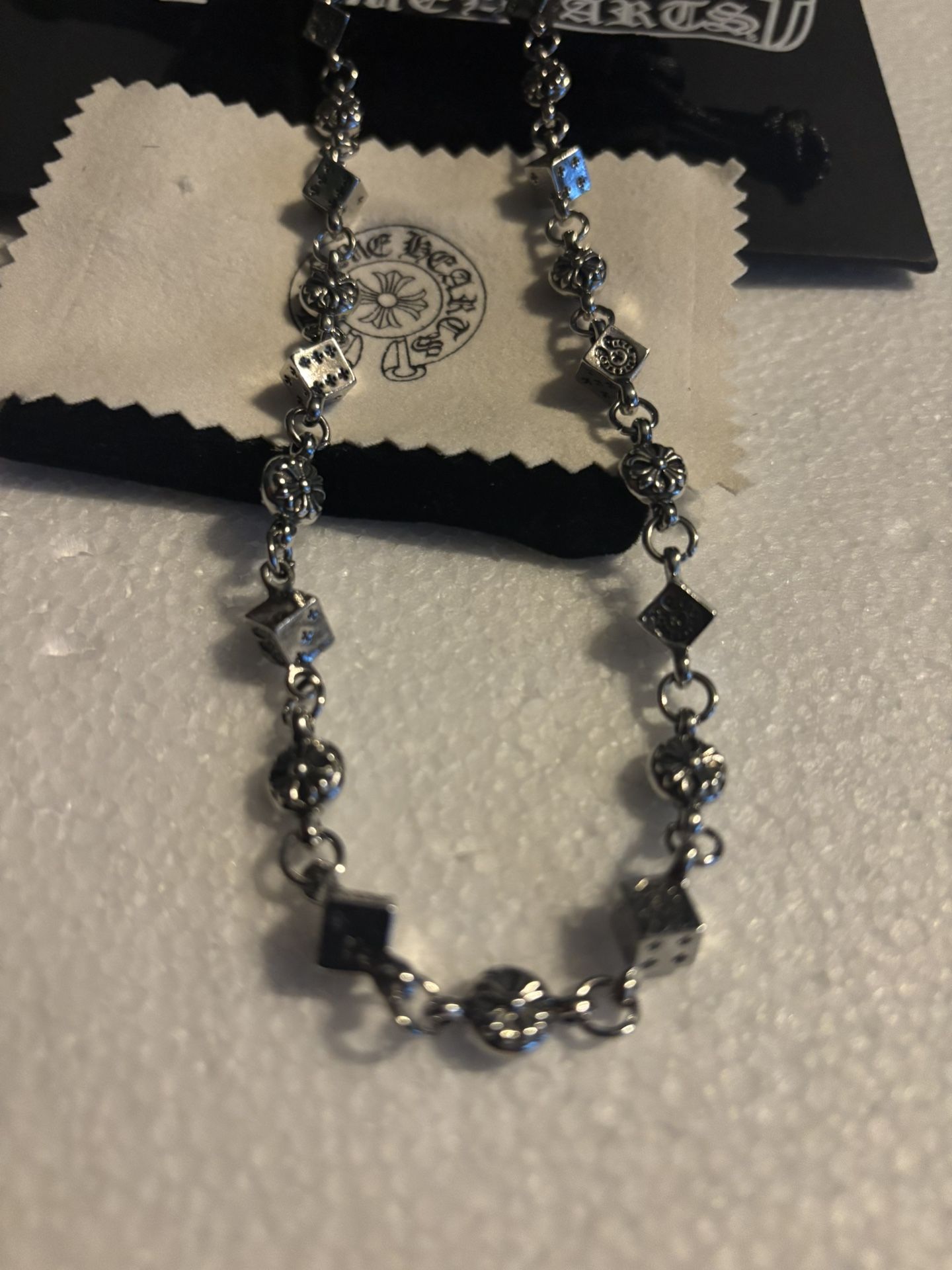Vintage Chrome Hearts Dice Dices Necklace 22inch Brand New Super Nice