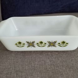 Fire King Meadow Green casserole  dishes