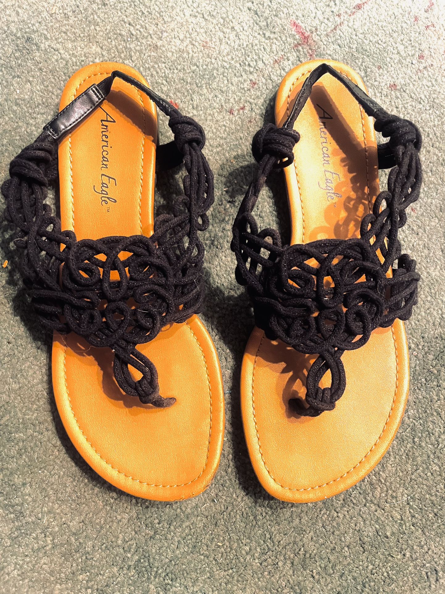 American Eagle Black Woven Sandal Sz 81/2 Brand New Never Worn $20