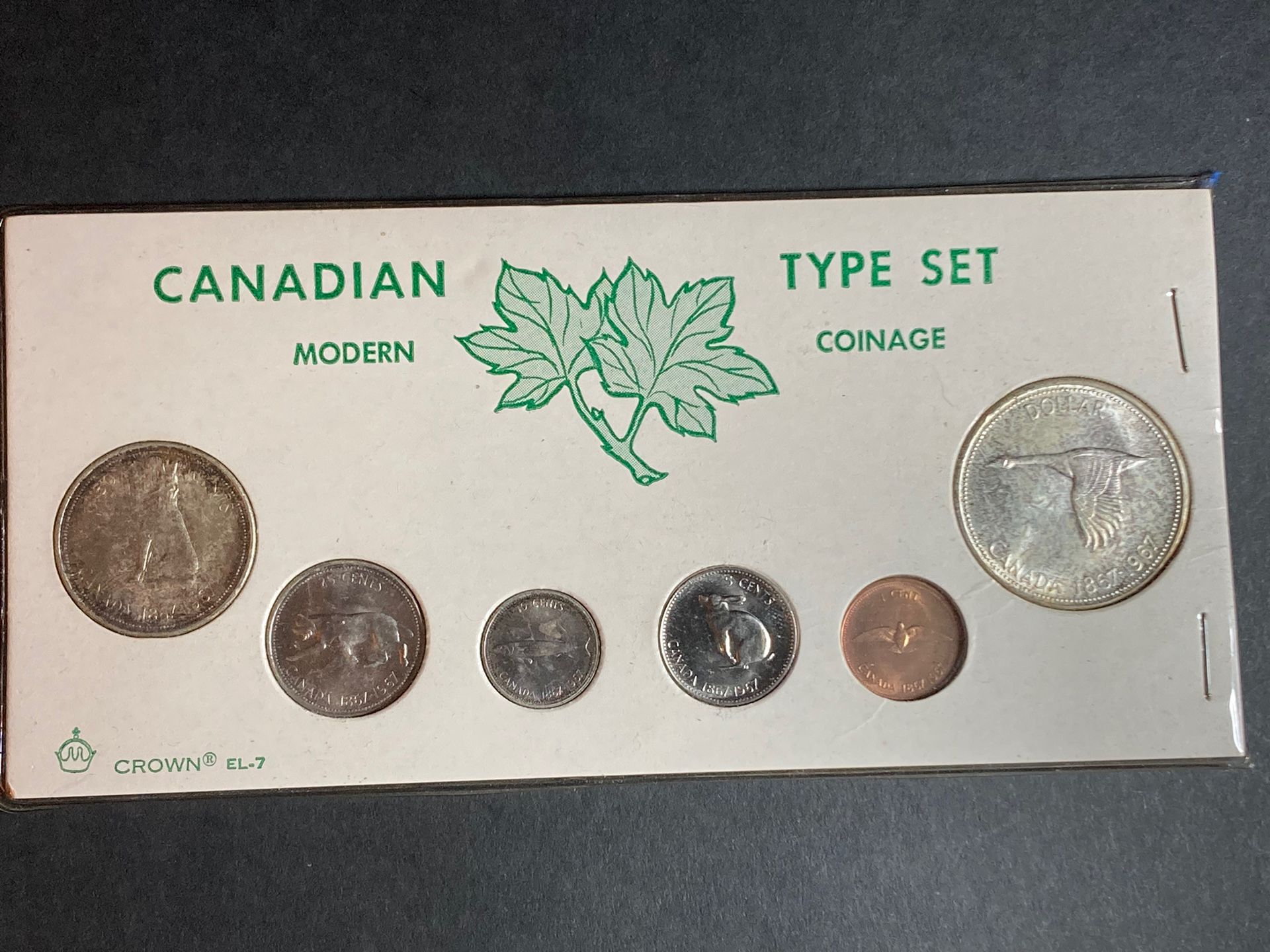 1967 Canada Set. Contains 1.1 Oz Of Silver 