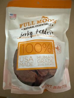 Full Moon All Natural Human Grade Dog Treats, Chicken Tenders, 24 Ounce