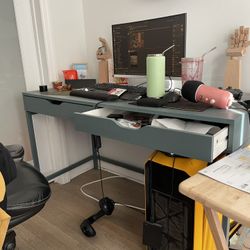 DISASSEMBLED ALEX TURQUOISE DESK 