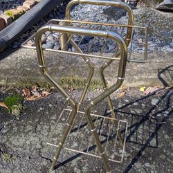 Vintage Metal Bamboo Table 