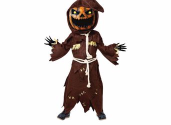 Halloween child scary scarecrow costume XL 10/12