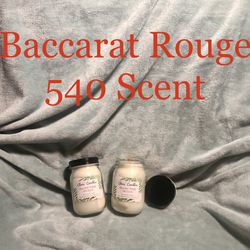 2 Baccarat Rouge 540 Scent Candles