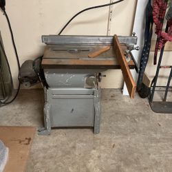 Sears Roebuck Craftsman Table Saw 3/4 Horsepower Vintage Carpenter Tool