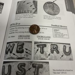 1974 D  Doubled Obverse Lincoln Cent