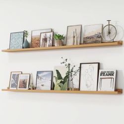 72" 2pk. Floating Picture Ledge