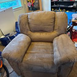 Light Brown Rocking Recliner Excellent Shape