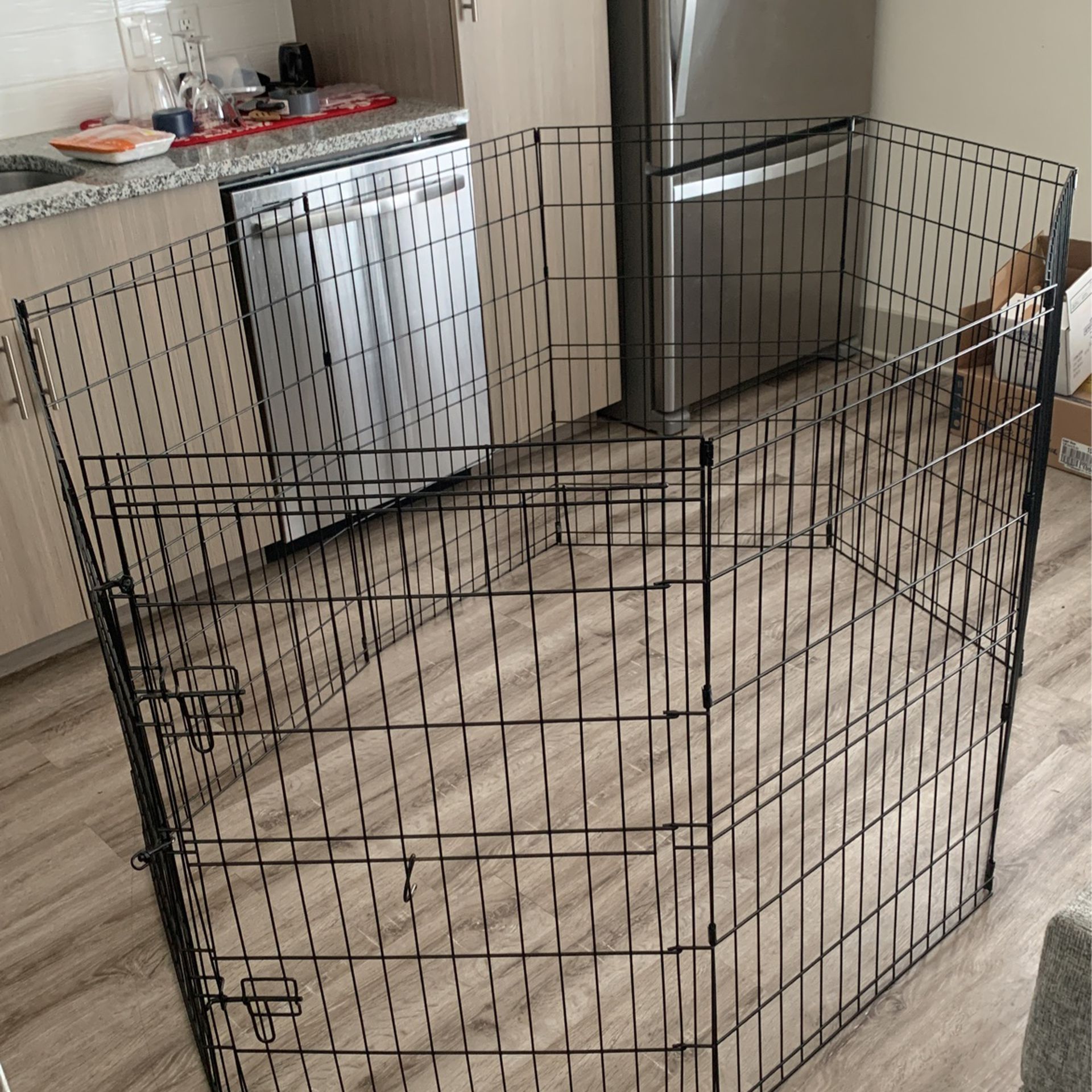 Feel Free To Roam Dog Cage