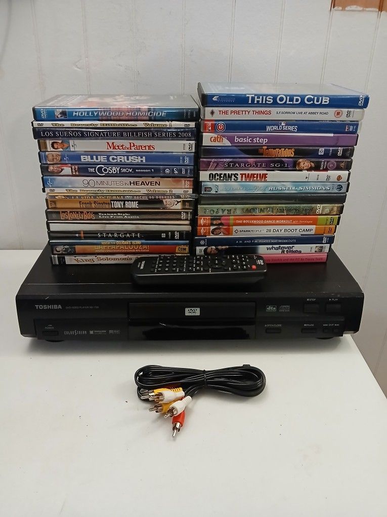 Toshiba DVD / CD Player With Remote & Movies