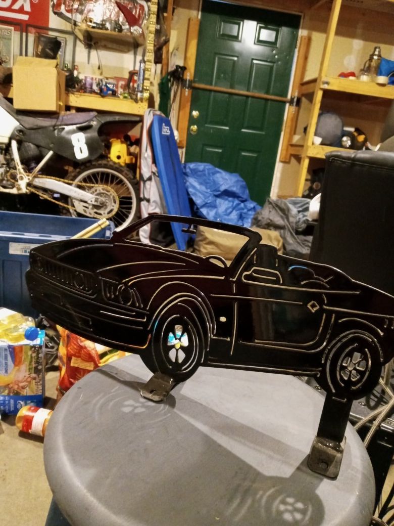 Metal ford mustang signs