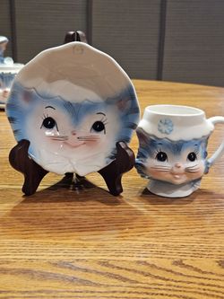 Lefton Miss Priss Child's Mug & Bowl