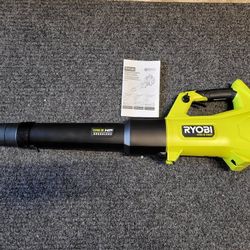 FREE BATTERY! RYOBI P21014 18V ONE+ HP BRUSHLESS WHISPER SERIES 450 CFM BLOWER - TOOL ONLY