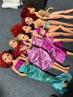 Doll Disney My Size 32” lot. 6 Dolls.