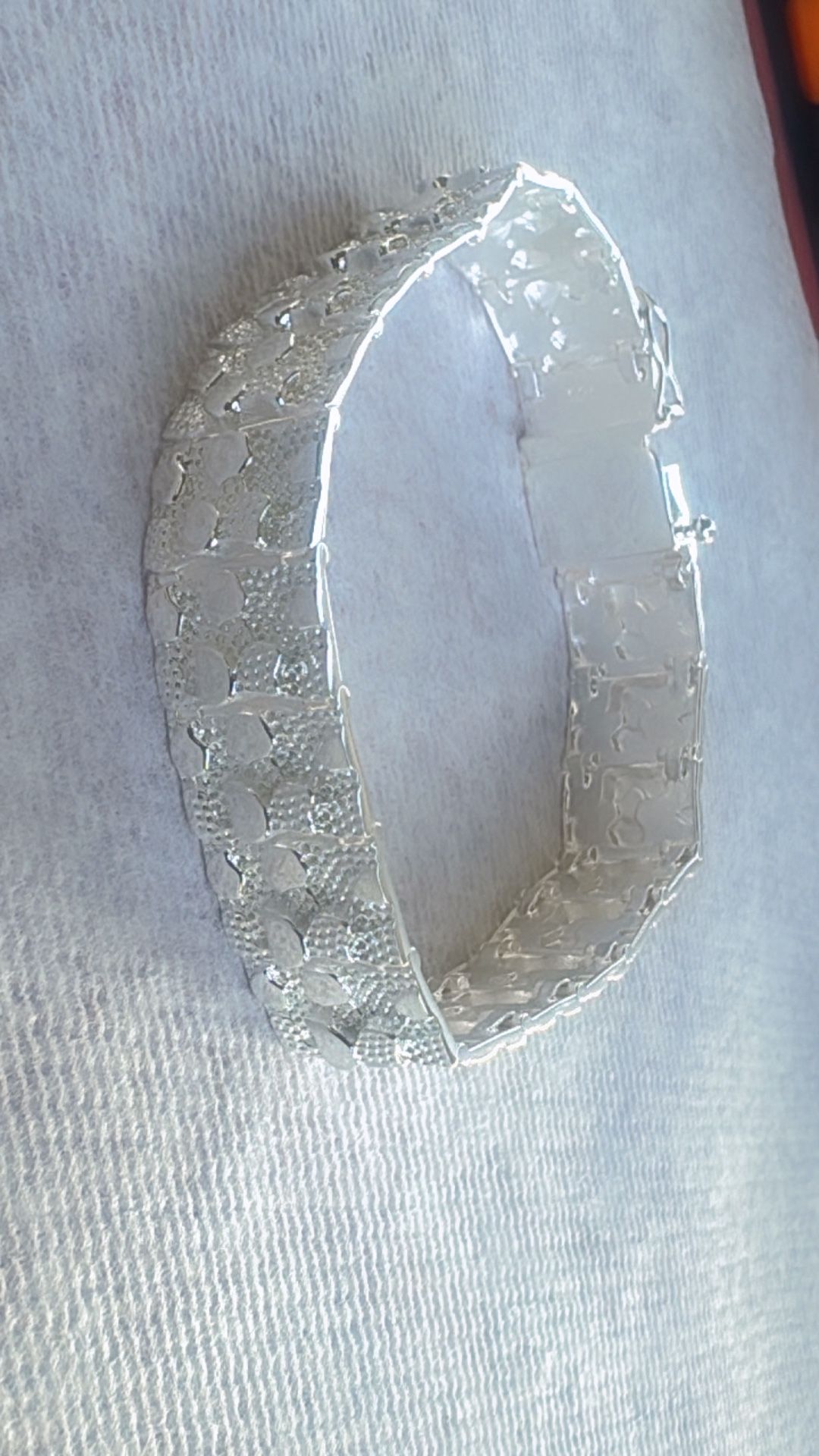 925 Sterling Silver Men Bracelet Style Nugget