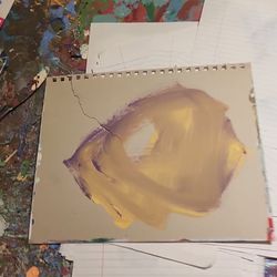Abstract Brushstroke Art Sketchbook