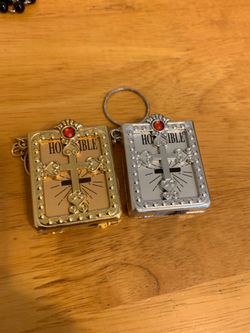 New Holy Bible key chain