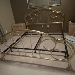 King-size Brass Bed Frame