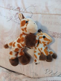 Giraffe toys/plushies