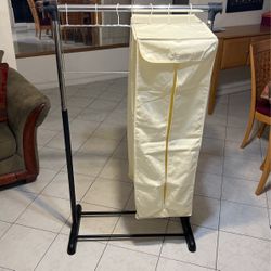 Container Store - Cotton Hanging Coat  & Gown Bag Natural - [all (7) seven items= $20.00] - RACK NOT INCLUDED