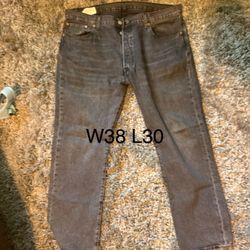Levi 501 Jeans Size 38, W38 L30 Dark Blue