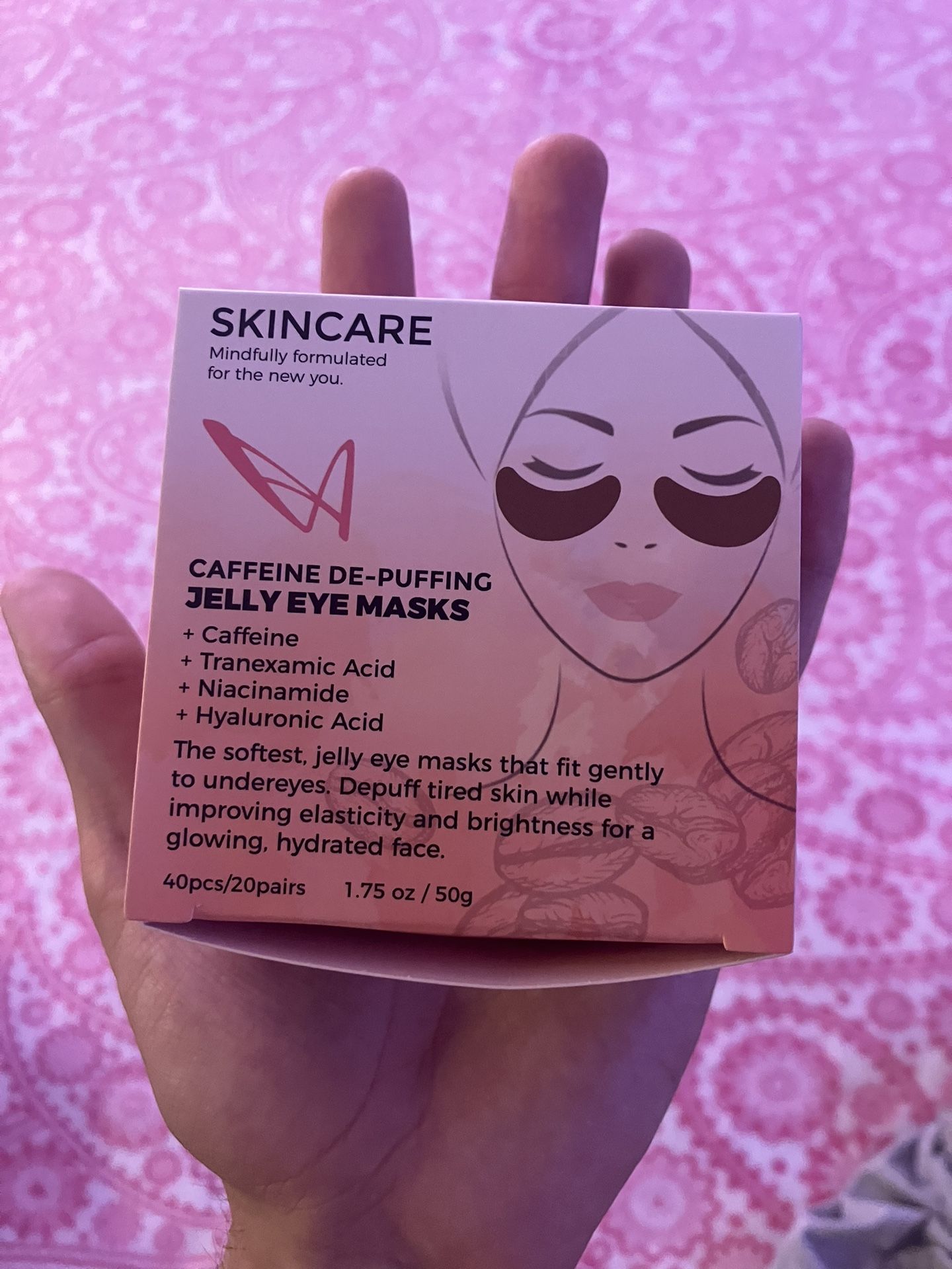 Caffeine De Puffing Jelly Eye Masks