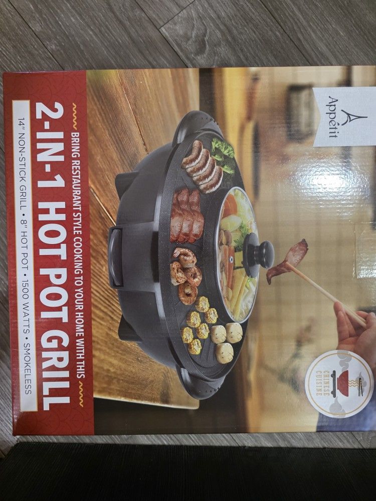 2 In 1 Hot Pot Grill