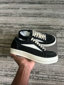 Rick Owens DRKSHDW Sneakers Black Suede Low-Top size 44