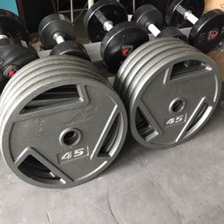 New Olympic Weight Plates 🔥🔥🔥 SALE (8x45Lbs) for $250 Firm on Price.