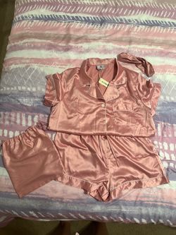 Satin Silky Pink Pajama Set
