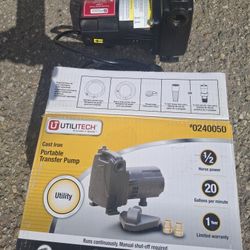 NEW Utilitech Cast Iron Transfer Pump 