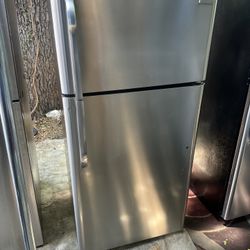 Stainless Steel Frigidaire Top Freezer Fridge 