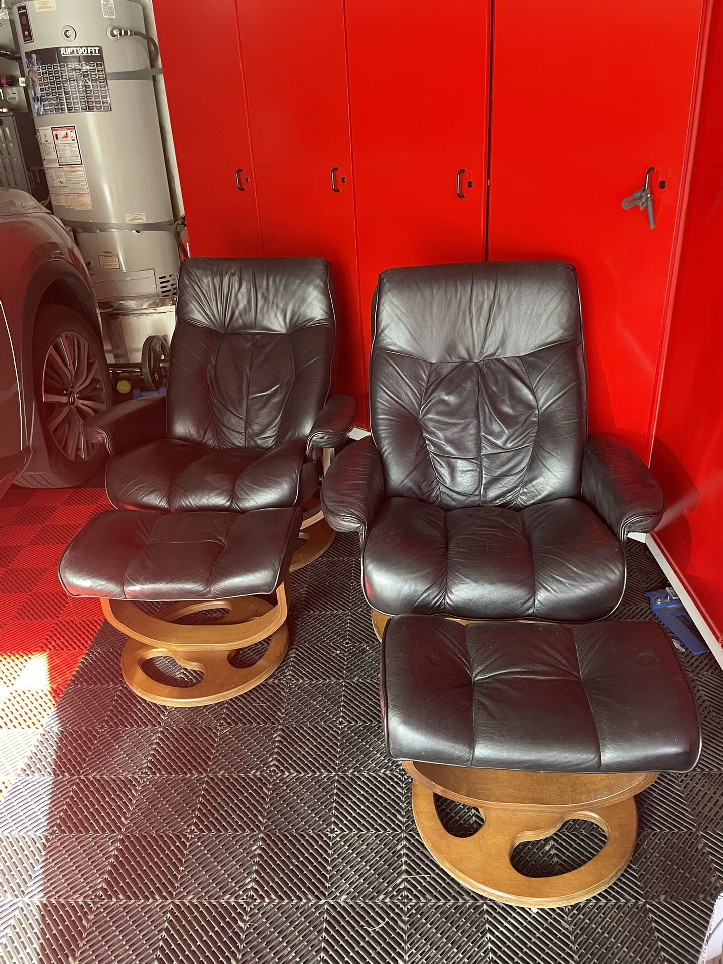 Leather Reclining Chairs With Ottoman