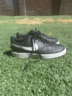 Nike Court Vision Low Black/White – Size 8